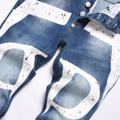 PP Jeans Ripped LOGO PP