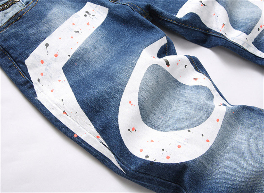 PP Jeans Ripped LOGO PP