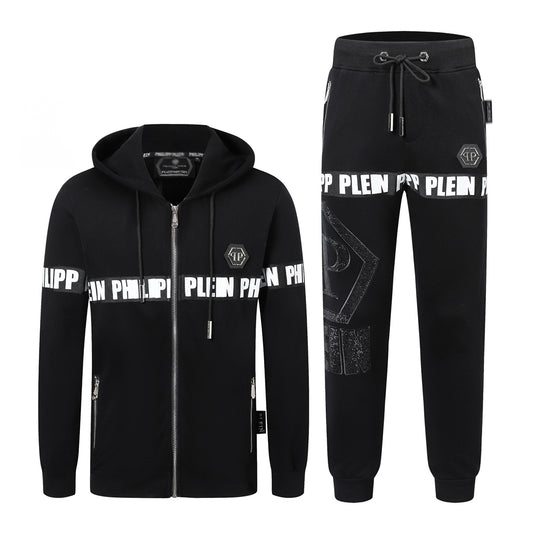 PP Logo Hoodie Jacket Suit