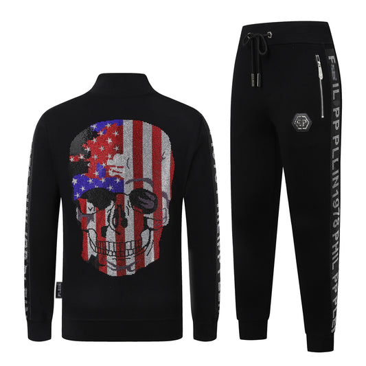 PP Skull Hoodie Jacket Suit