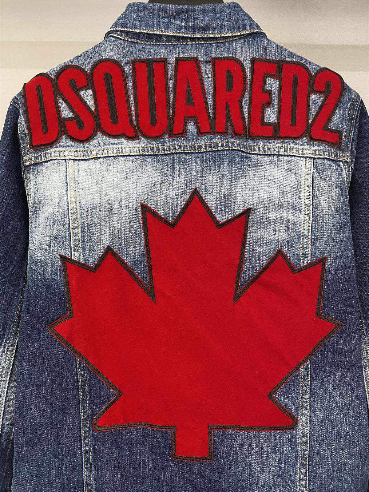 DSQ2 Maple Leaf Denim Jacket