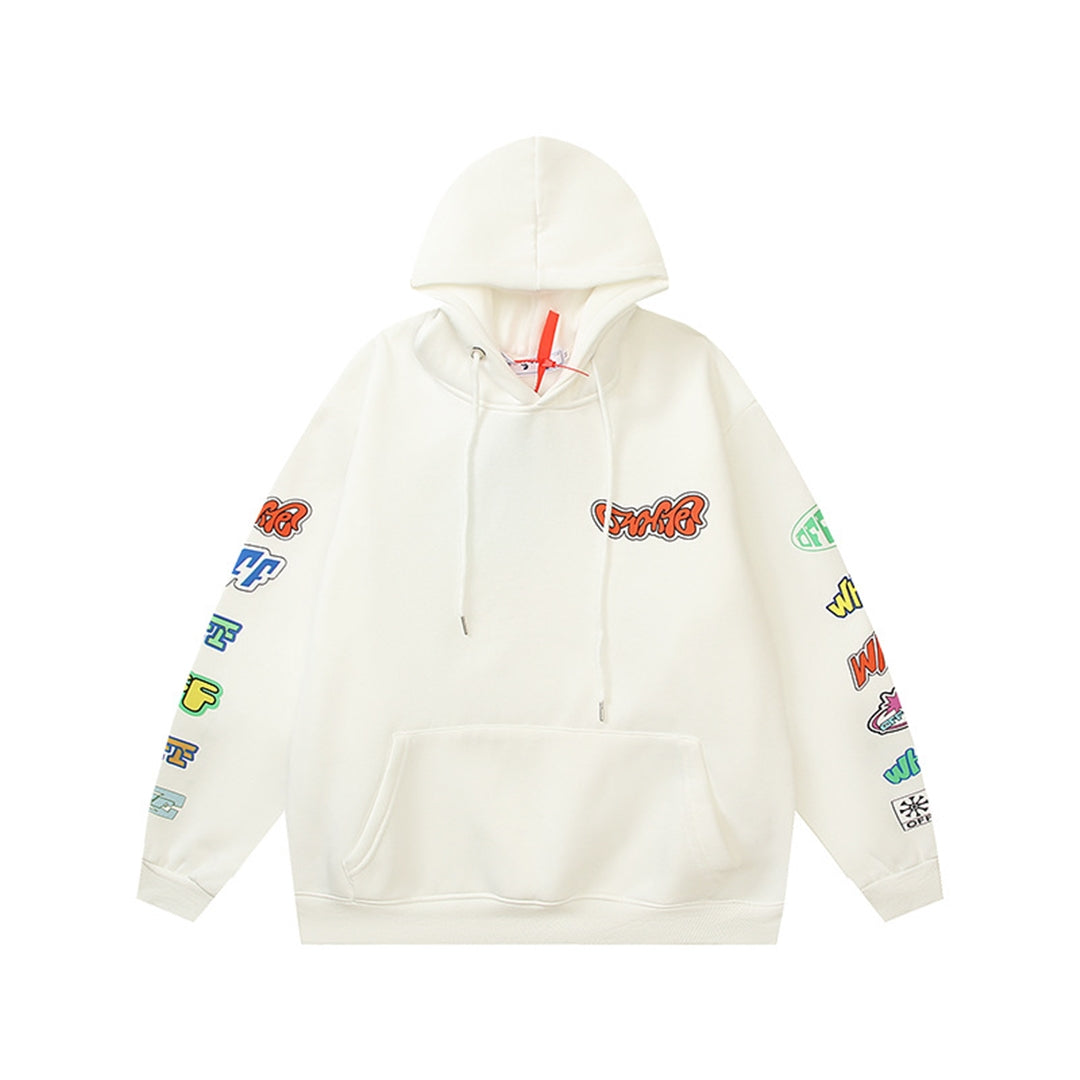 OFF Logo Print Hoodie