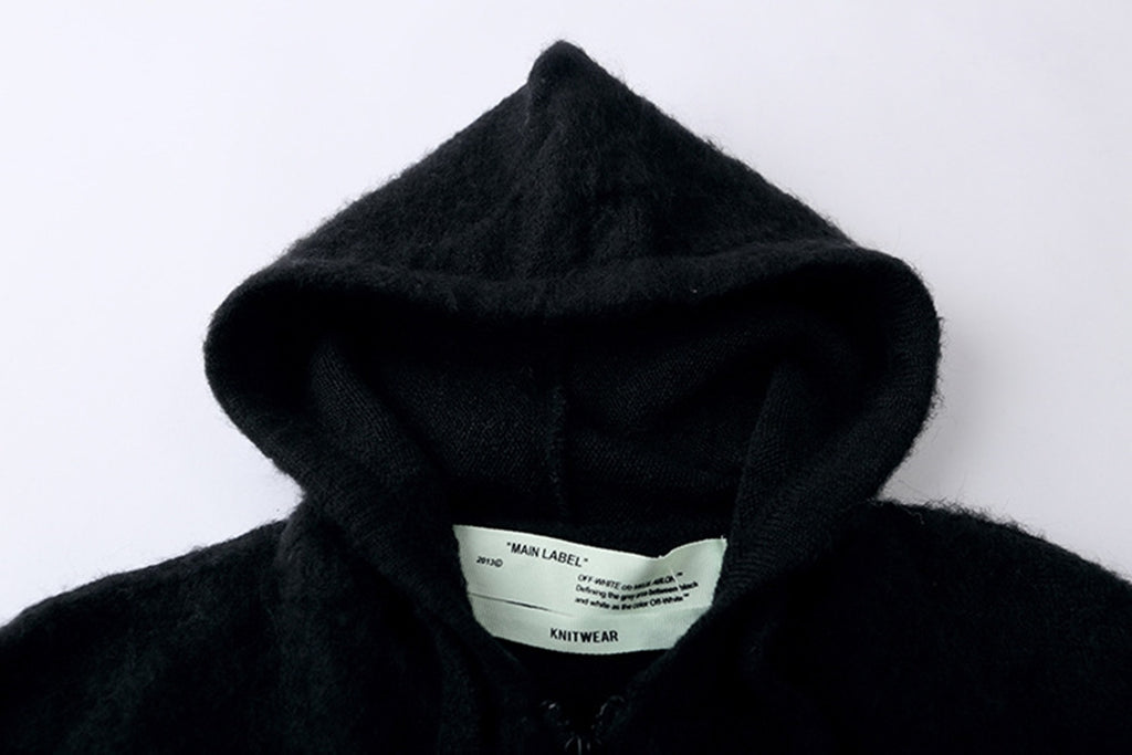 OFF Gradient Sweater Coat