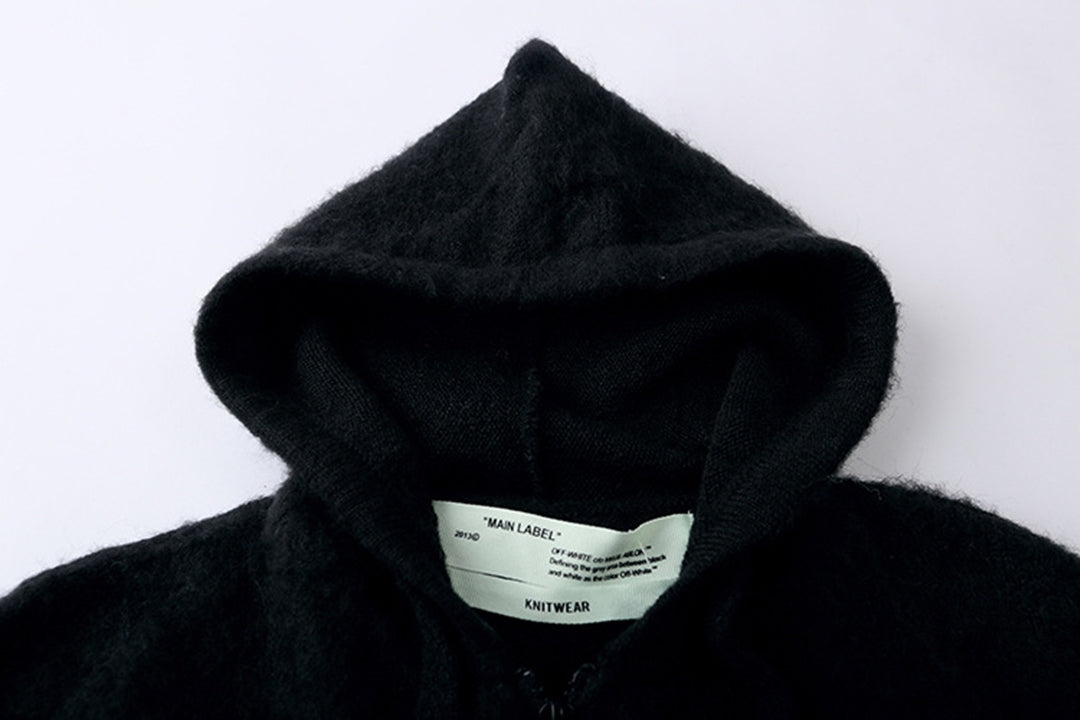 OFF Gradient Sweater Coat