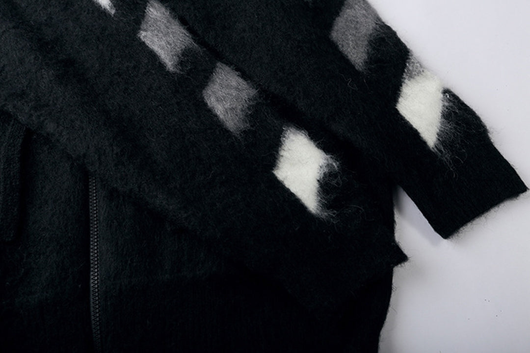 OFF Gradient Sweater Coat