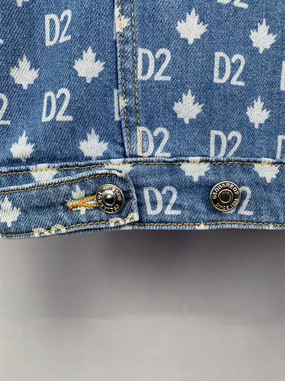 DSQ2 Maple Leaf Denim Jacket