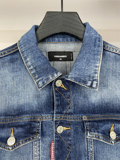 DSQ2 Maple Leaf Denim Jacket