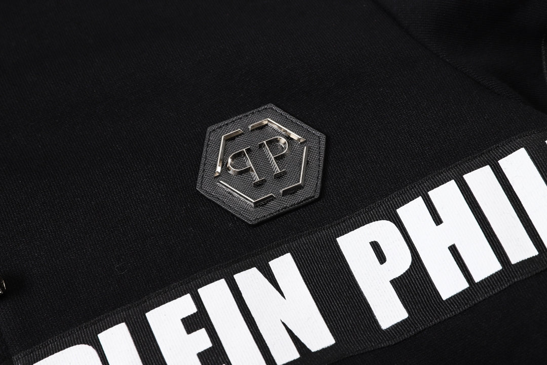 PP Logo Hoodie Jacket Suit