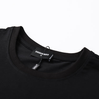 Dsquared2 Red Maple Leaf Logo Cotton T-shirt