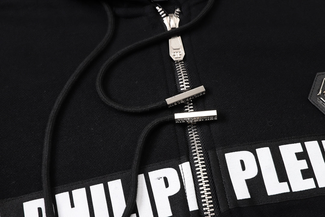 PP Logo Hoodie Jacket Suit