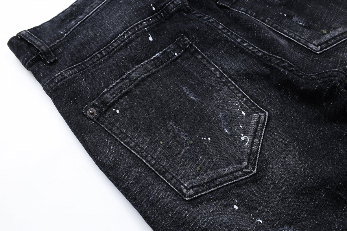 DSQ2 Jeans Black Ripped