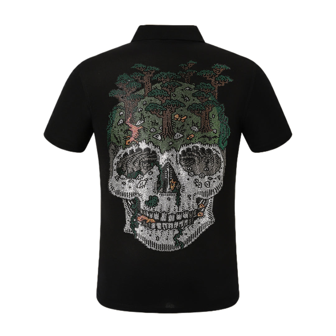 PP Polo shirt Crystal Skull