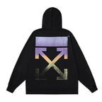 OFF Logo Print Hoodie Jacket