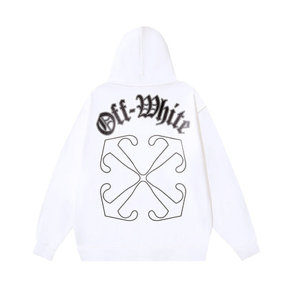 OFF Logo Print Hoodie
