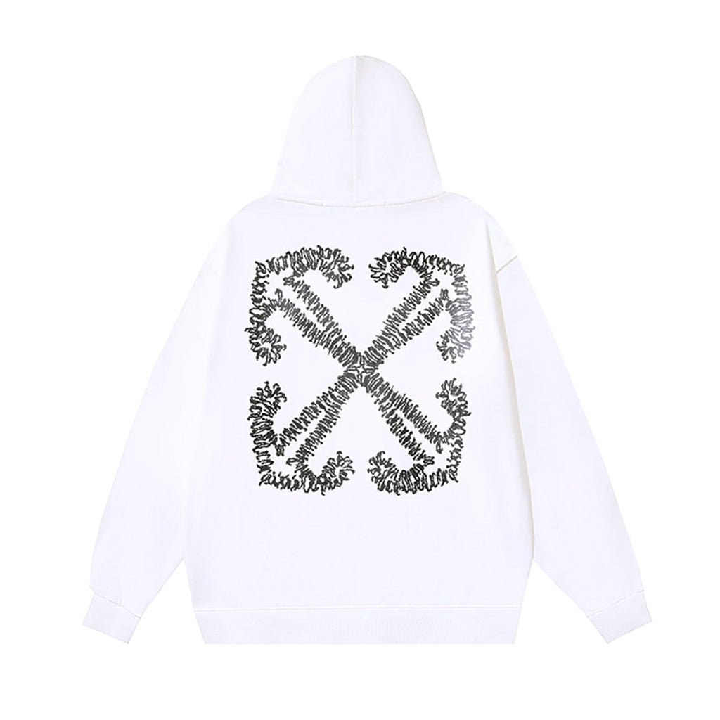 OFF Logo Print Hoodie