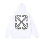 OFF Logo Print Hoodie