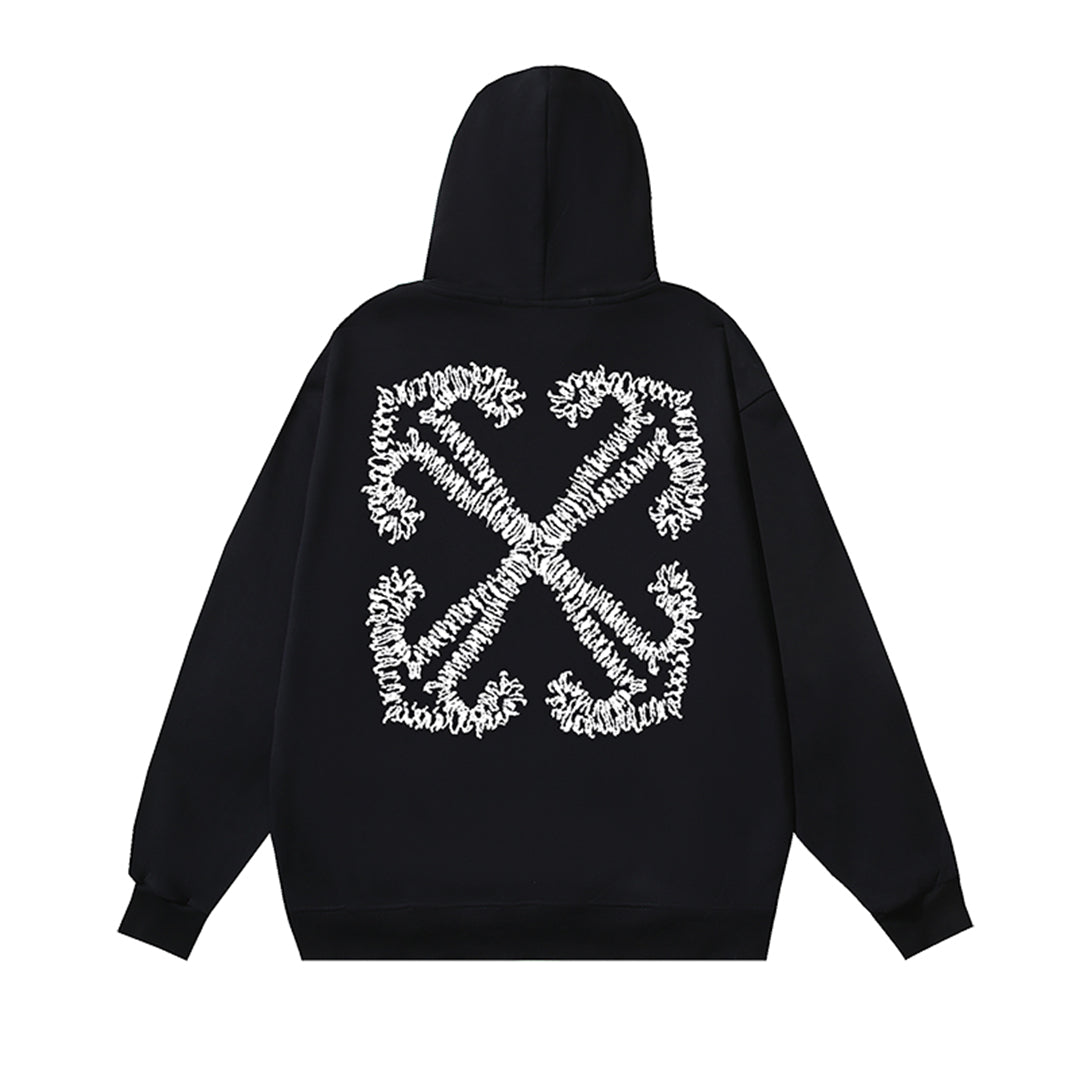 OFF Logo Print Hoodie