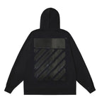 OFF Logo Print Hoodie Jacket
