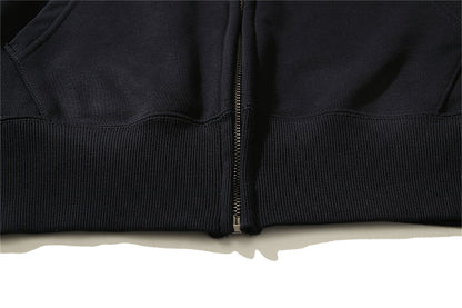 OFF Logo Print Hoodie Jacket
