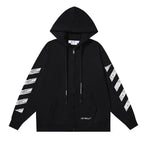 OFF Logo Print Hoodie Jacket