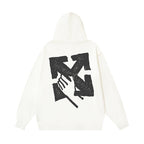 OFF Logo Print Hoodie