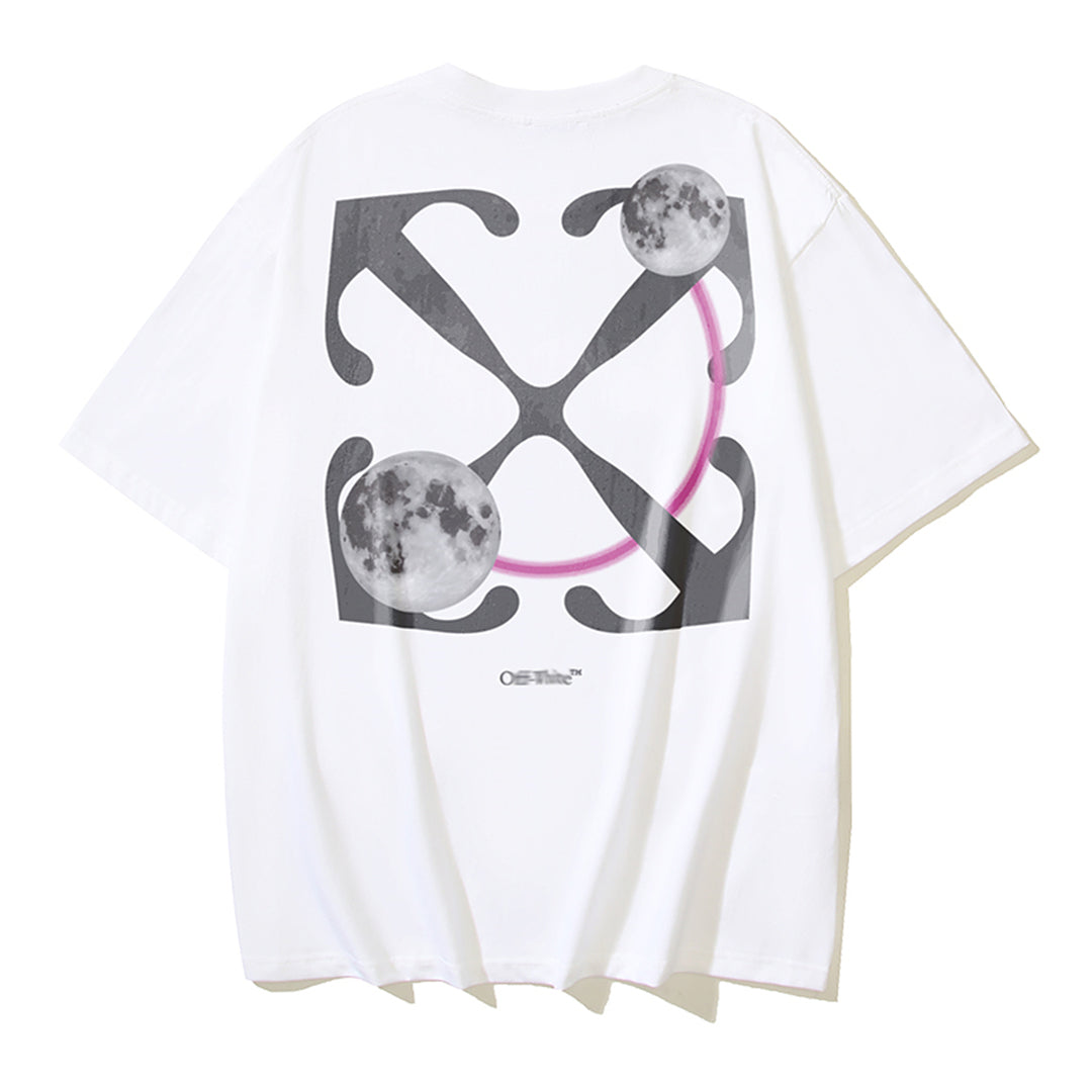 OFF Moon Print T-shirt