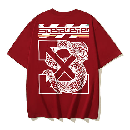 OFF Snake Print T-shirt