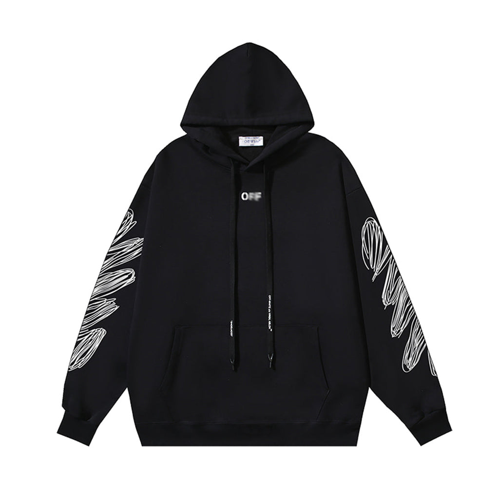 OFF Logo Print Hoodie
