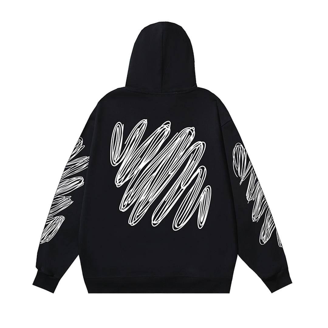OFF Logo Print Hoodie