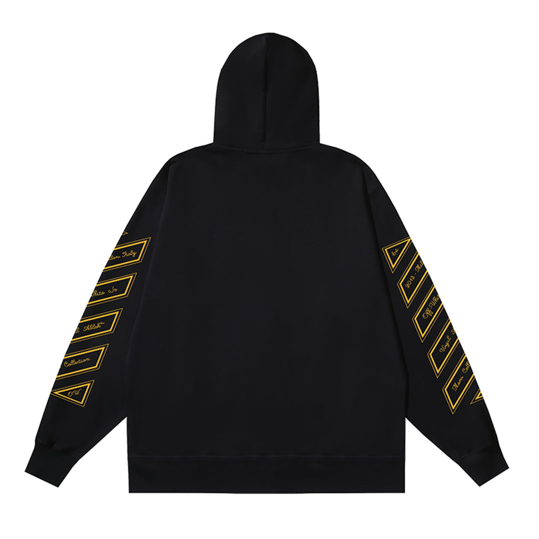 OFF Logo Print Hoodie Jacket