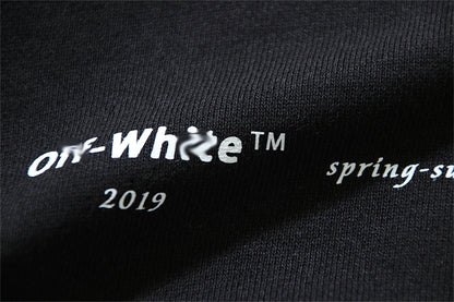 OFF Logo Print Hoodie