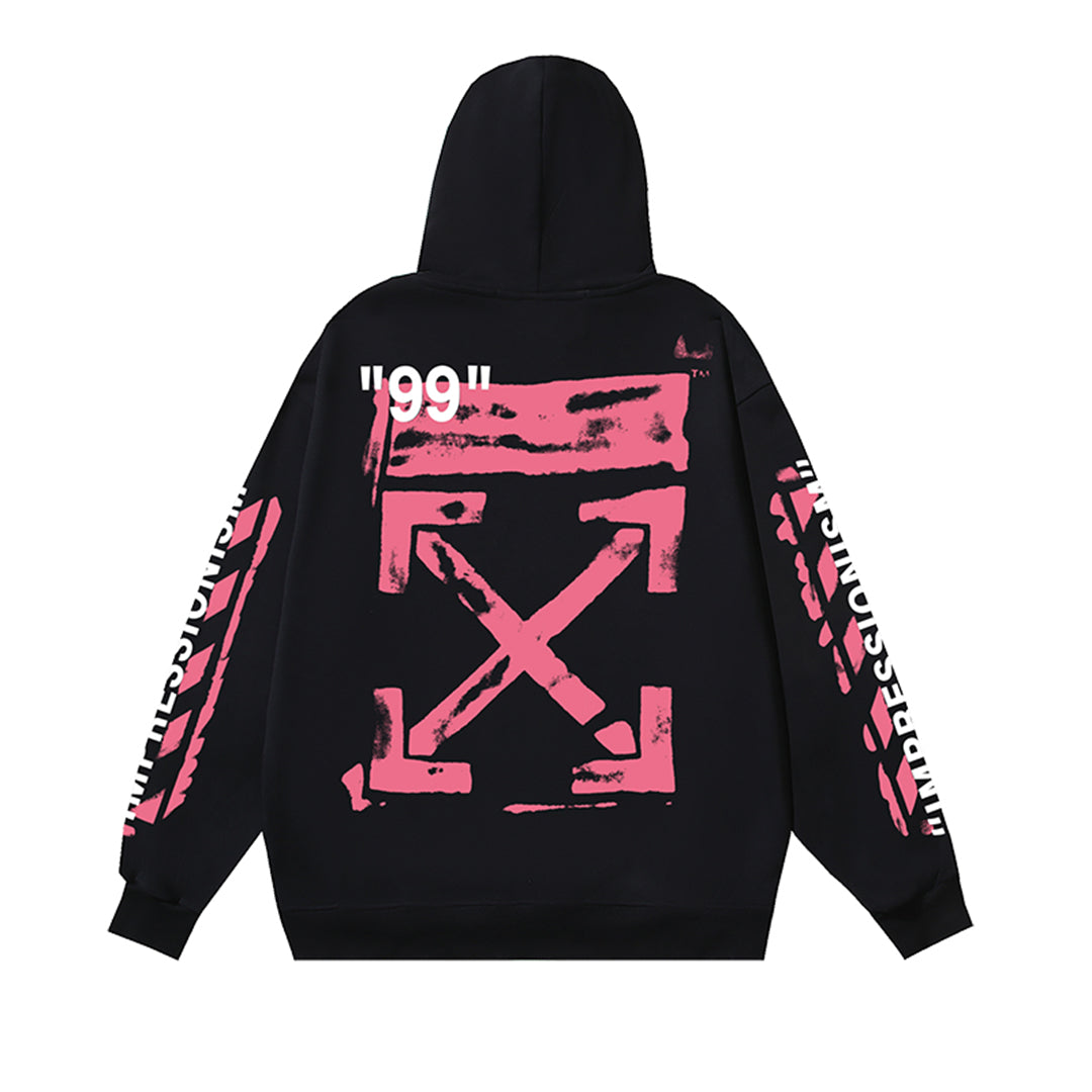 OFF Logo Print Hoodie