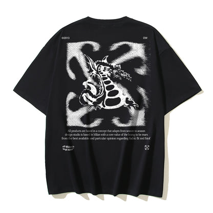 OFF Dragon Print T-shirt
