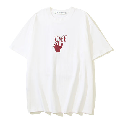 OFF Skeleton Print T-shirt