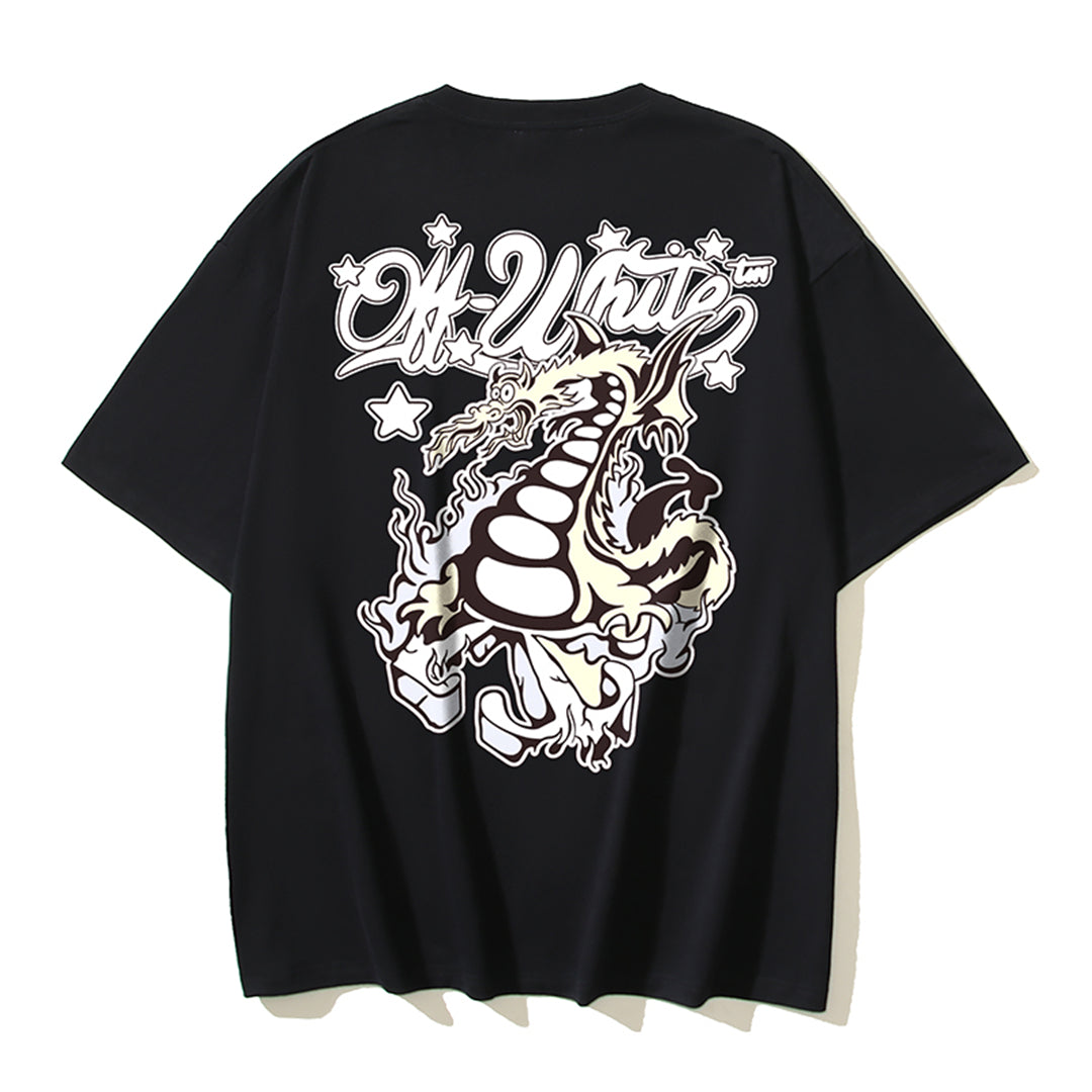 OFF Dragon Print T-shirt
