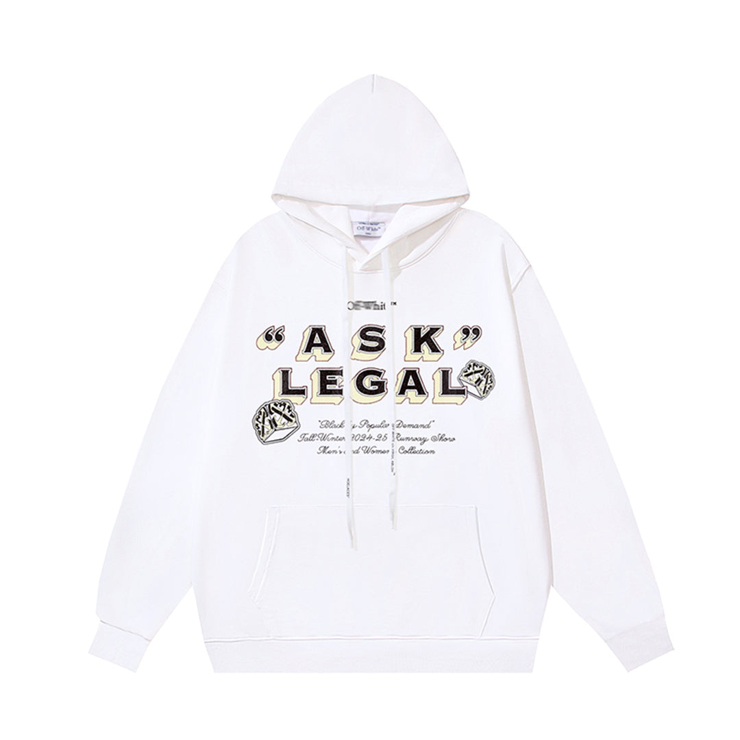OFF Logo Print Hoodie