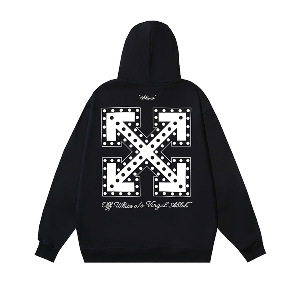 OFF Logo Print Hoodie
